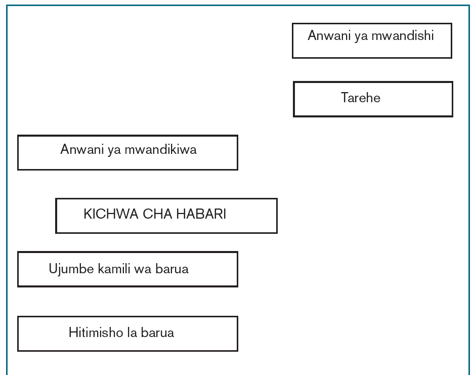 Course: Kiswahili LE, Topic: MADA YA 2 UTUNGAJI WA BARUA RASMI